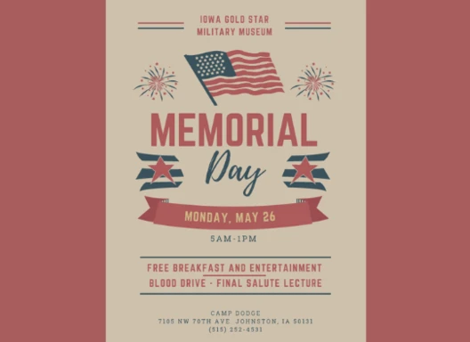 Memorial day flyer