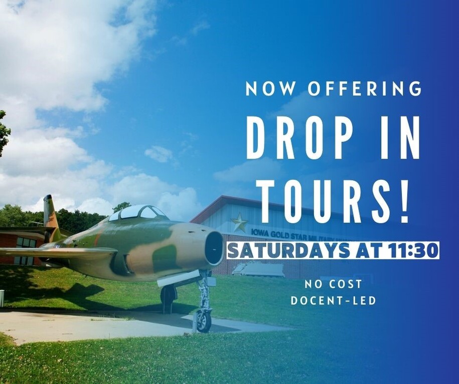 Now offering drop in tours Saturdays at 11:30 no cost docent-led