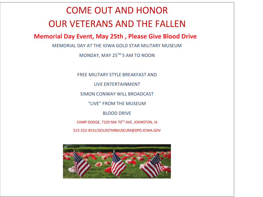 Memorial Day Flyer 2026